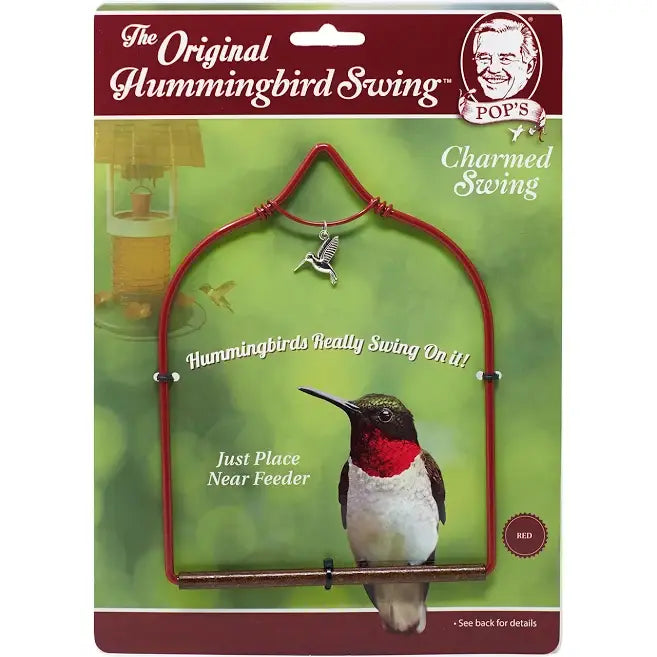 POP'S Charmed Hummingbird Swing (Red)