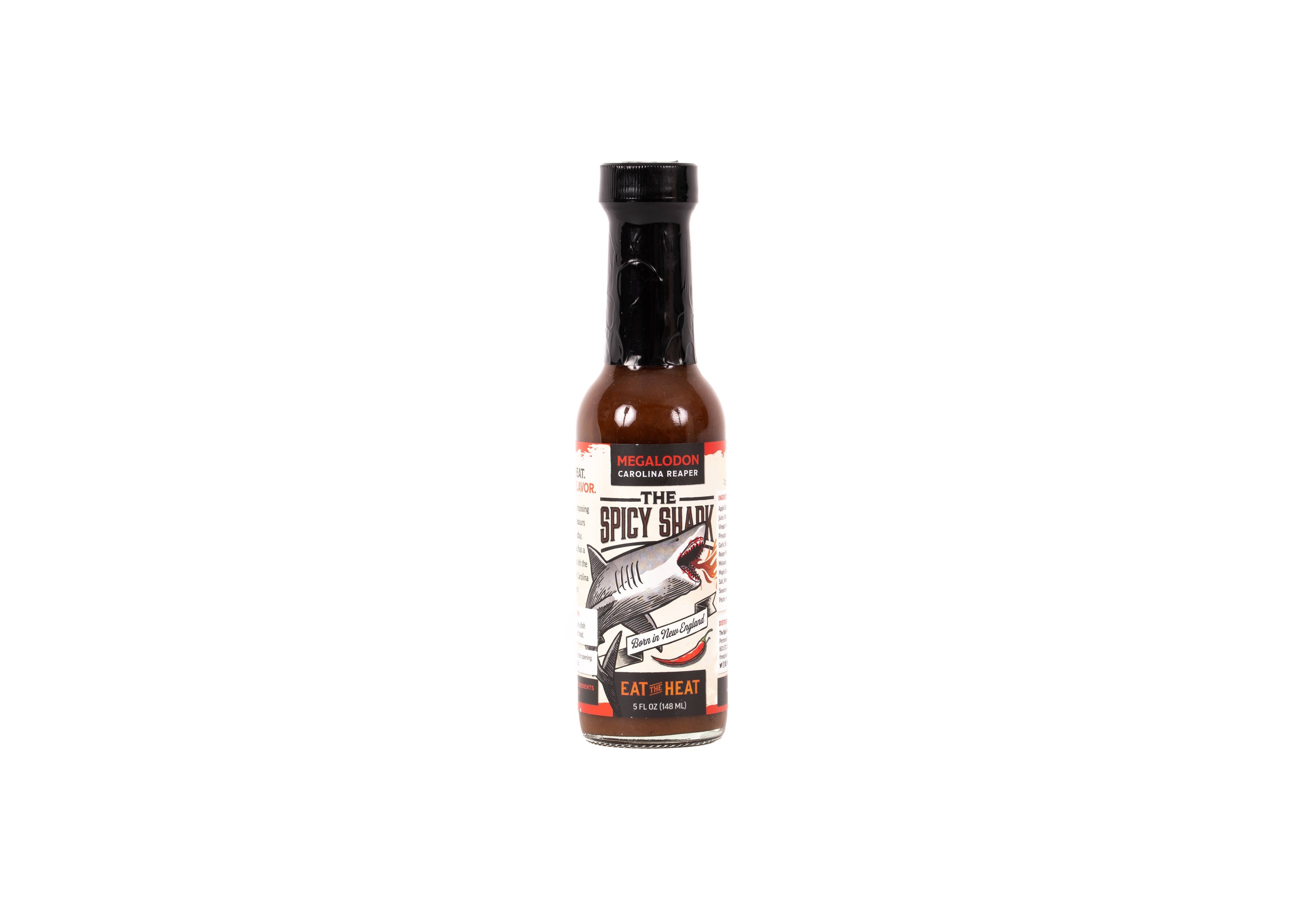 Megalodon Carolina Reaper Hot Sauce bottle
