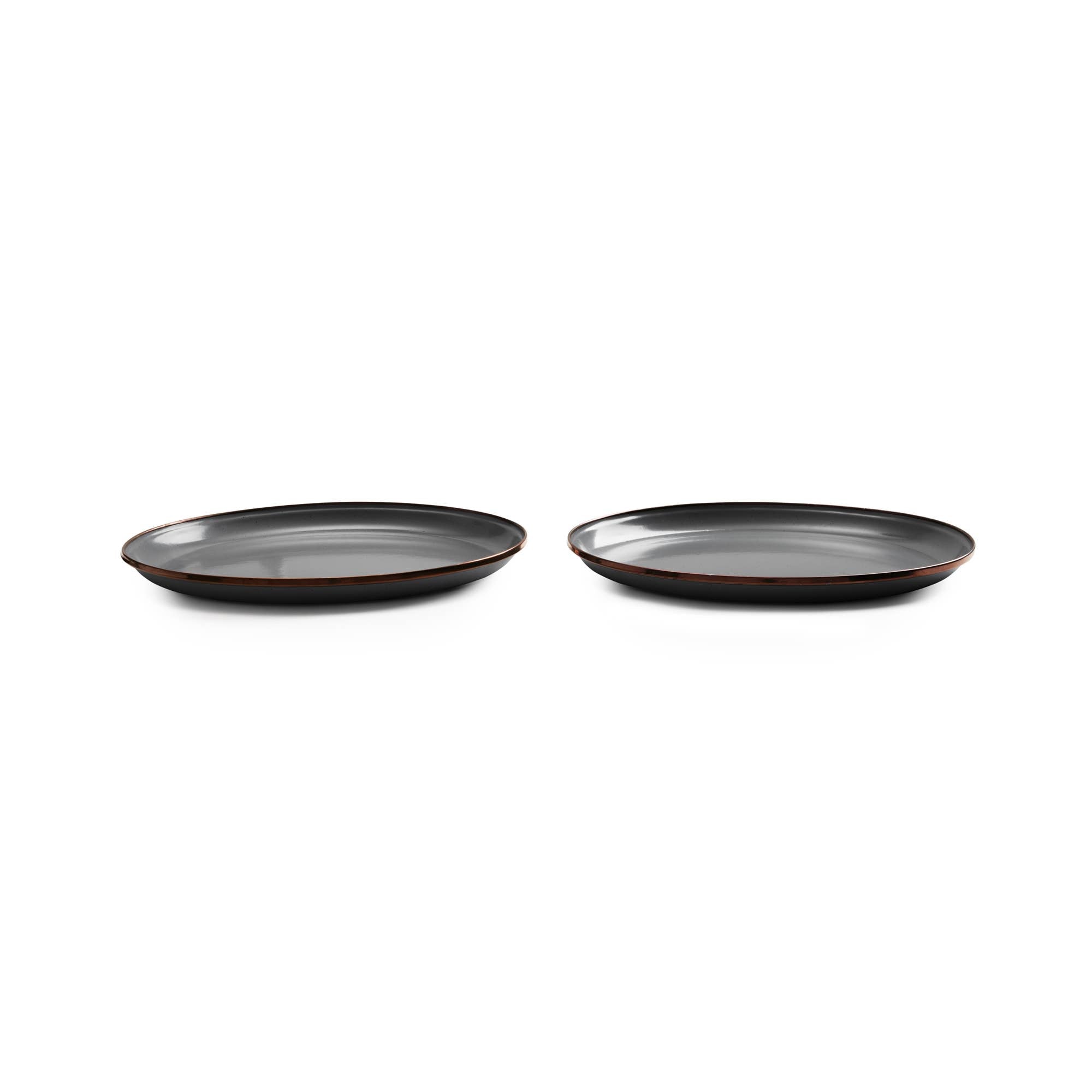 Barebones 2-set enamel deep plates