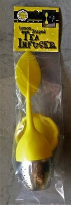 Lemon shaped silicone tea infuser
