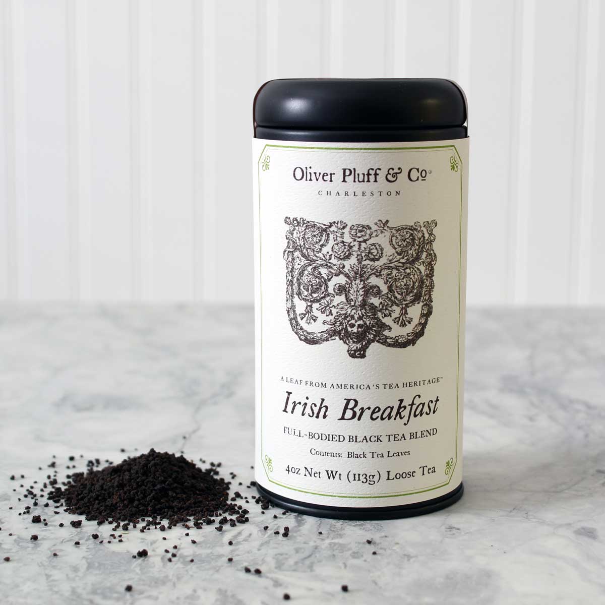 Irish Breakfast loose tea in signature tea tin