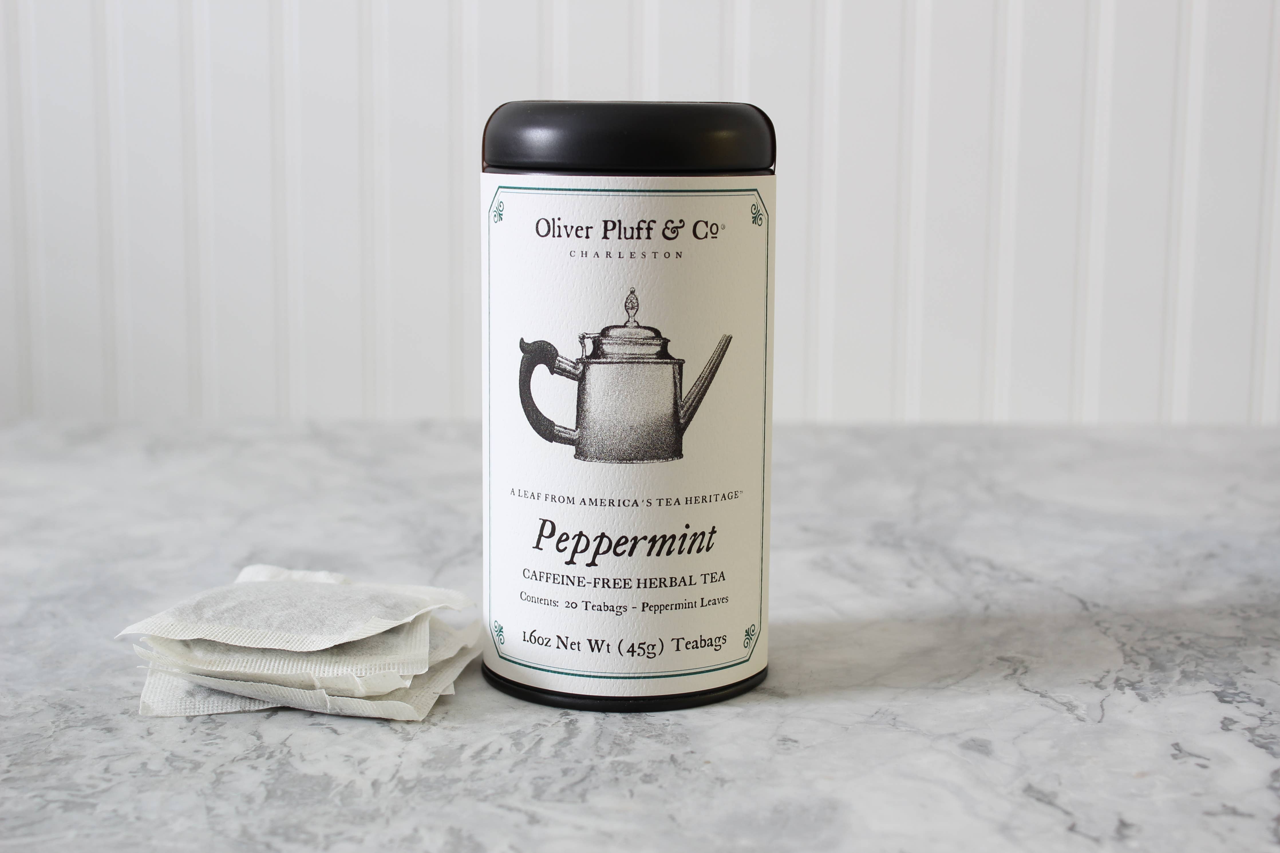 Peppermint 20 teabags in signature tea tin