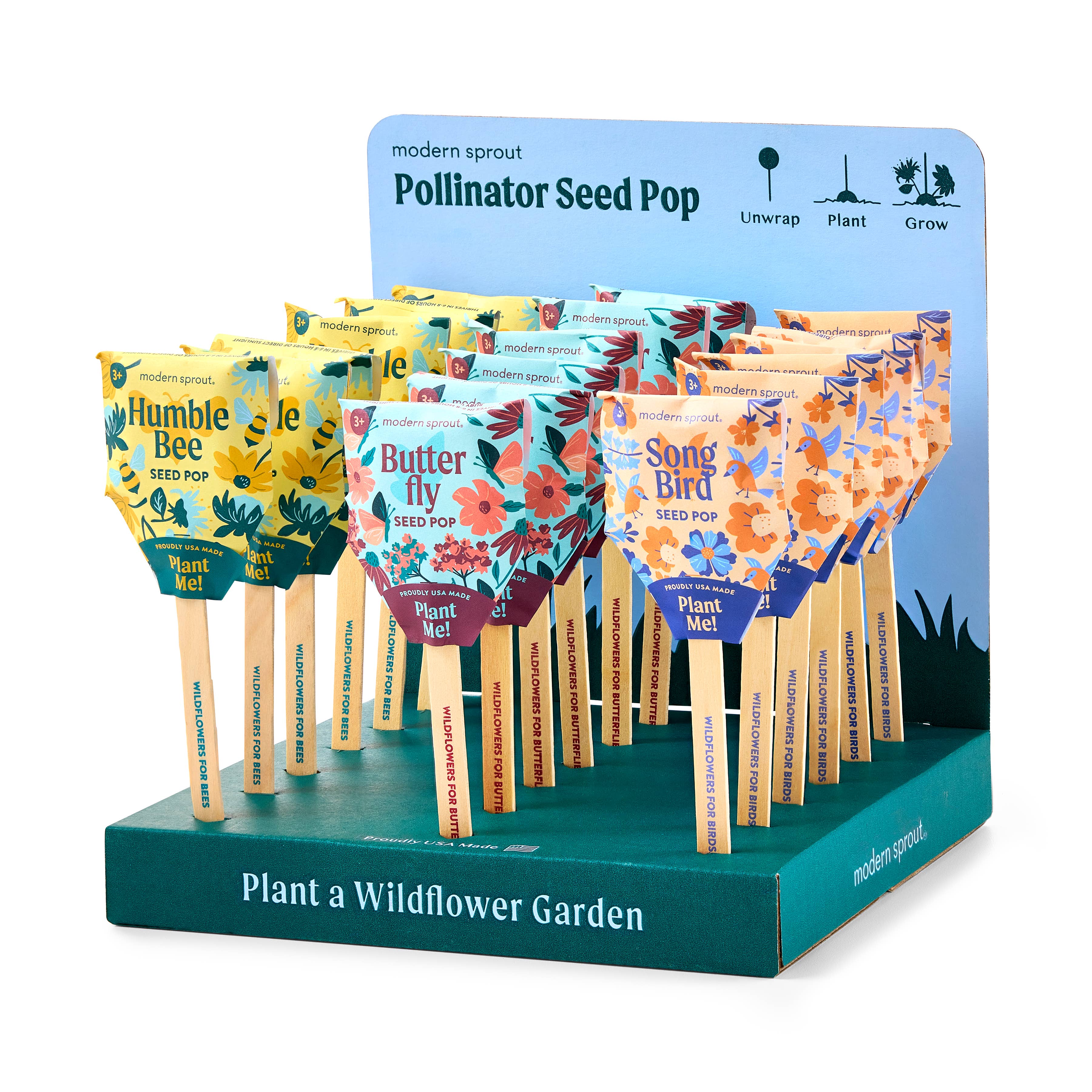 Pollinator Seed Pops plantable seed balls
