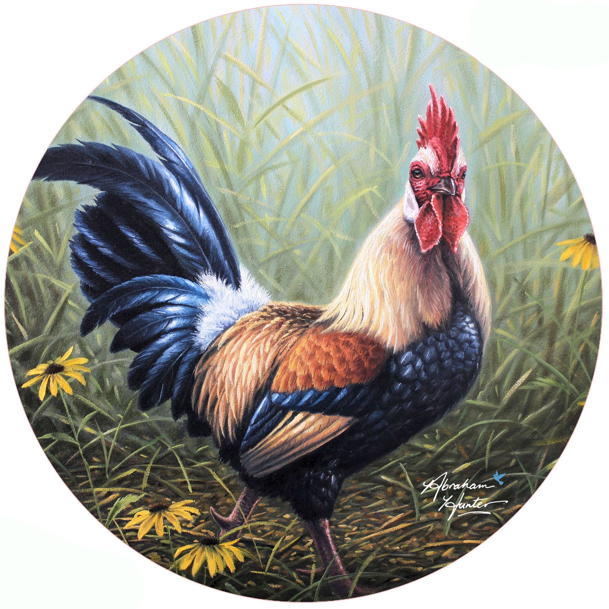AL AB Black & Gold Rooster