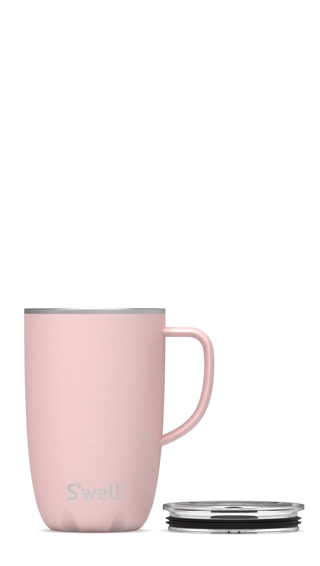 S'well 16oz stainless steel Pink Topaz tumbler mug with handle