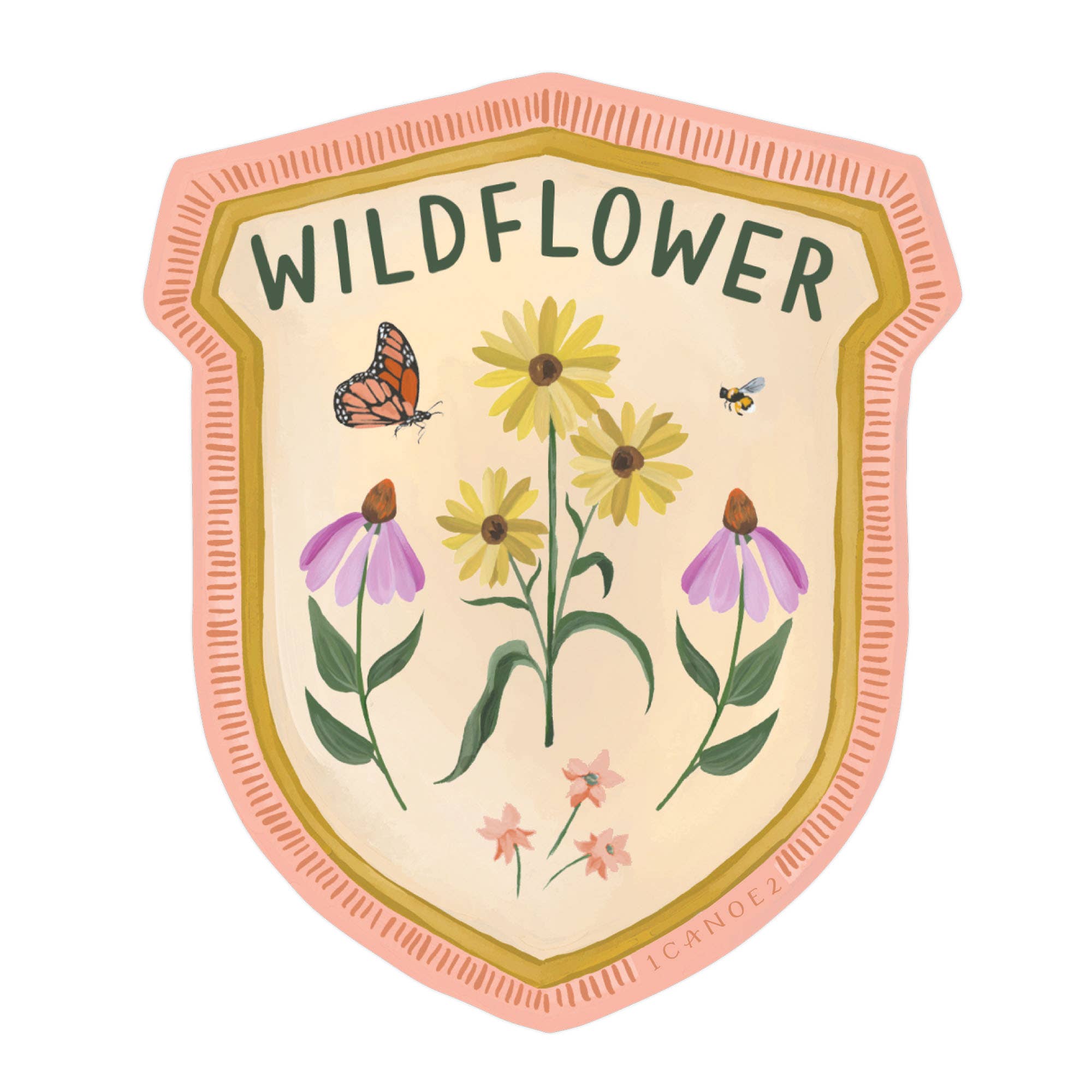 Wildflower Badge Decal Sticker