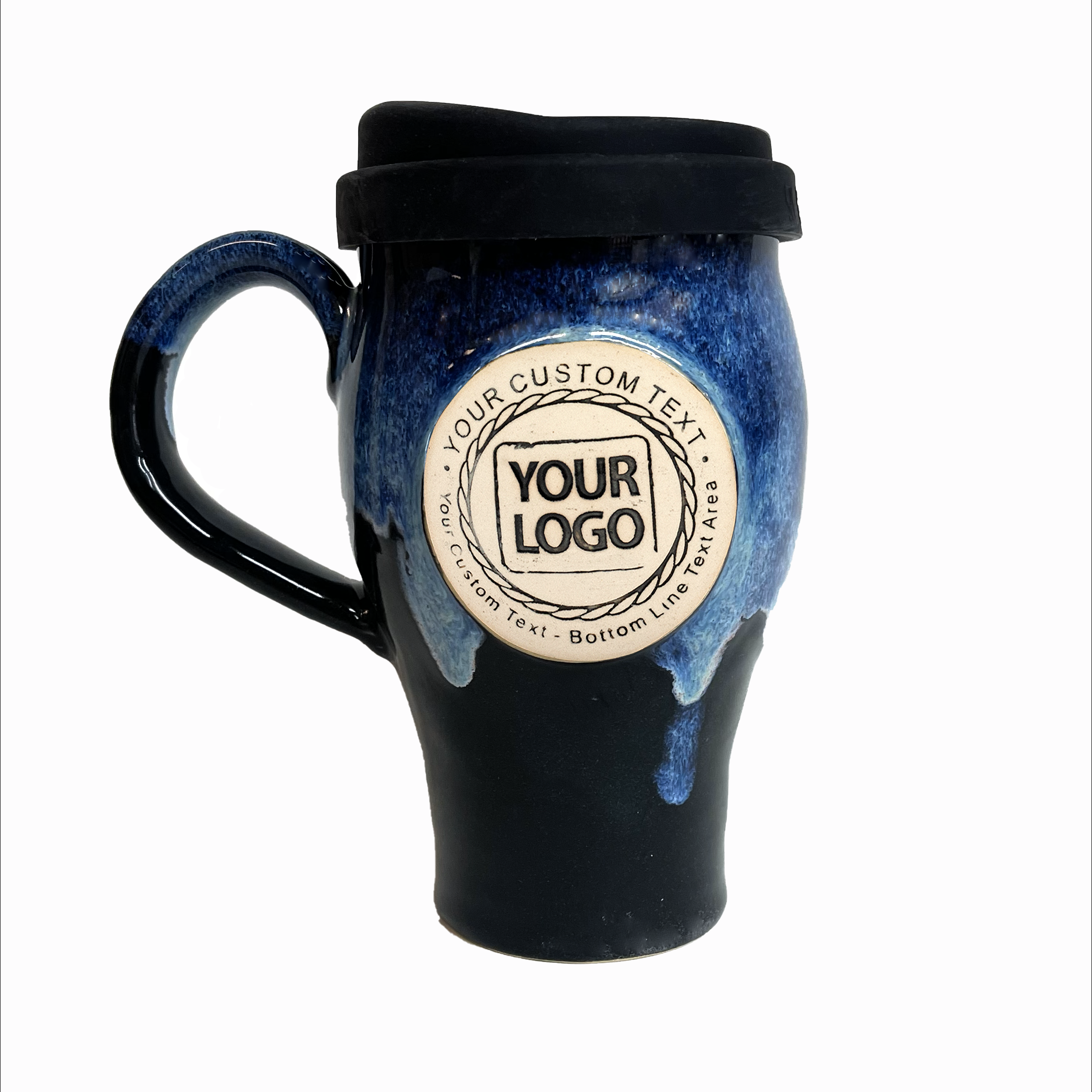 16 ounce custom logo travel mug