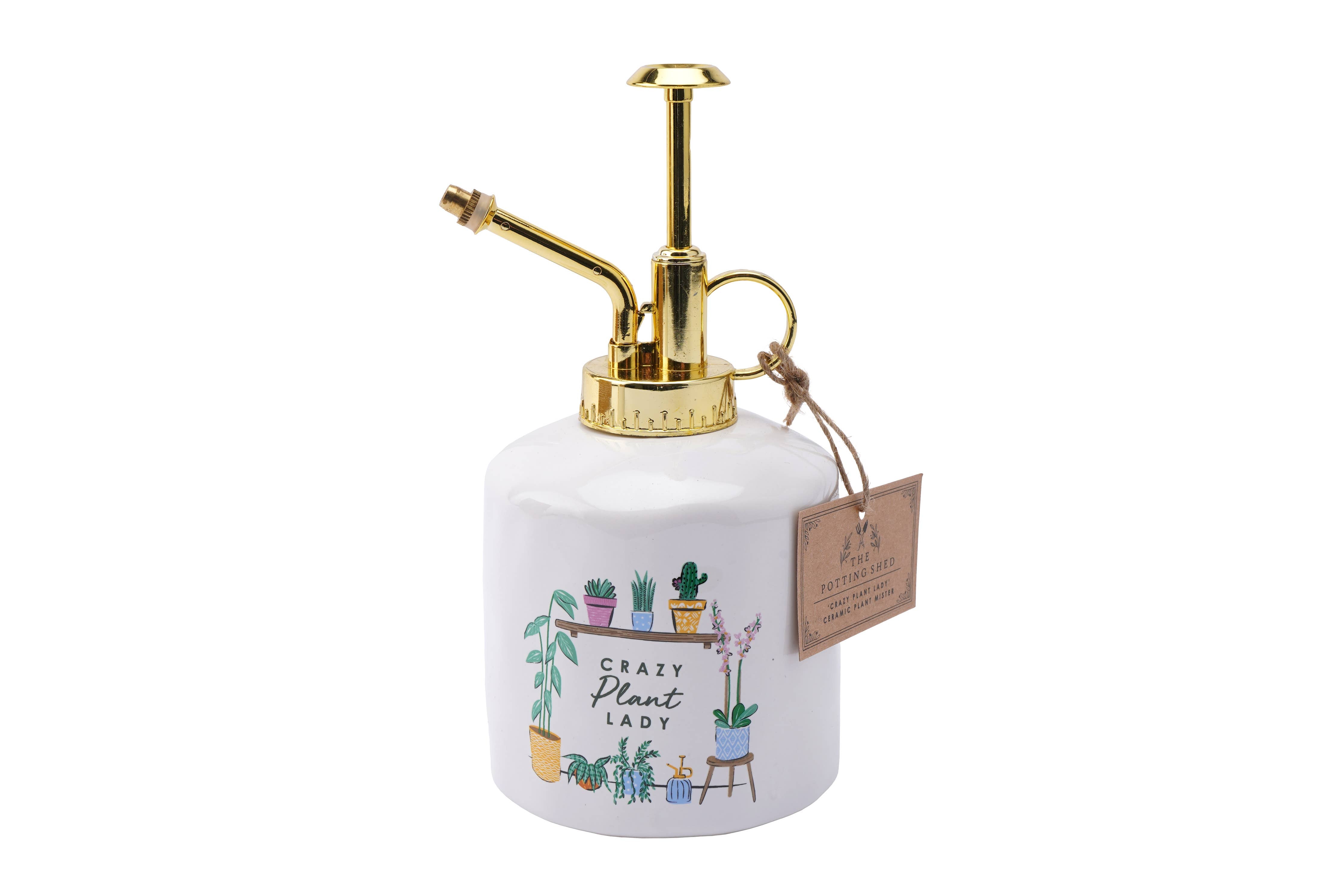 The Potting Shed 'Crazy Plant Lady' Ceramic Mister