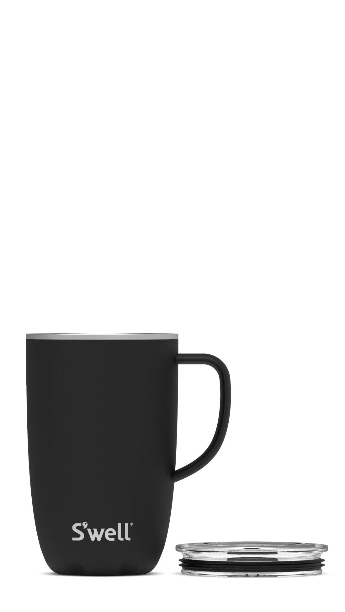S'well 16oz Onyx stainless steel tumbler mug with handle