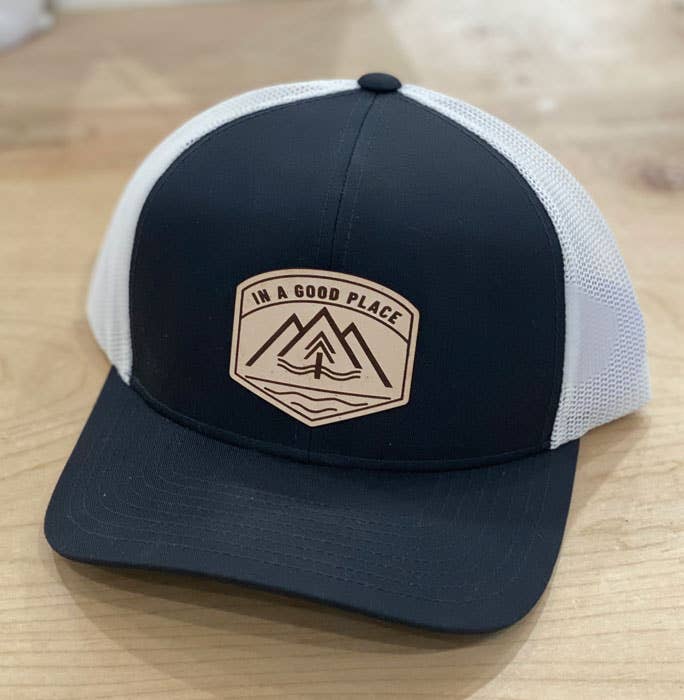 MT Brand Apparel Periwinkle and Beige In A Good Place Hat