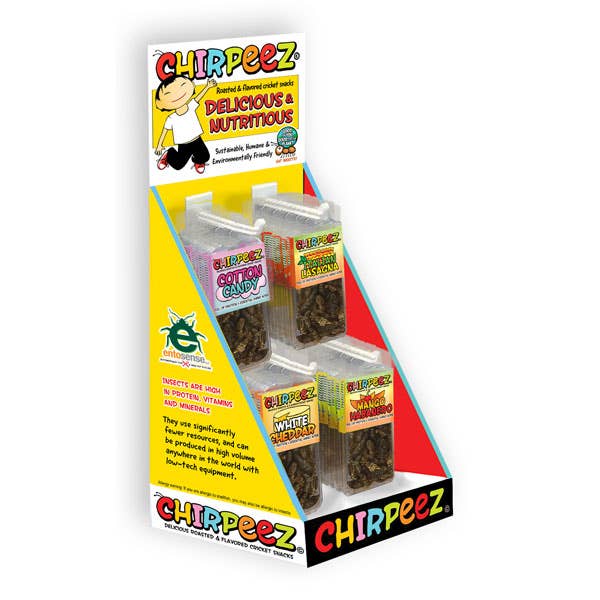 Chirpeez Flavored Cricket Snacks novelty edible insects