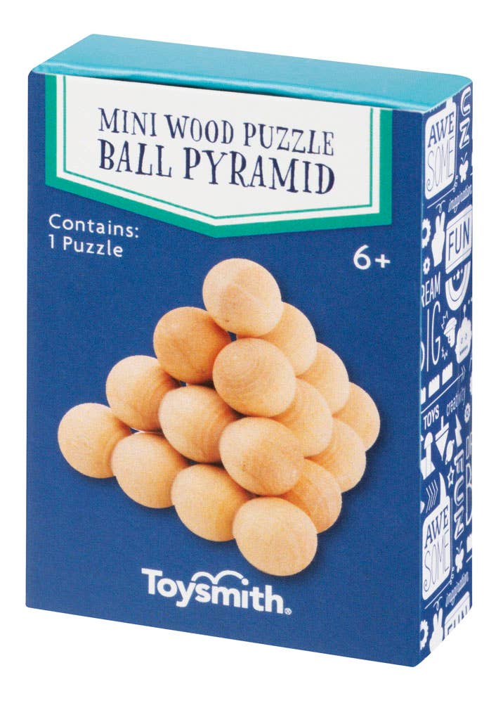 Toysmith wood fidget puzzles assorted brain teasers
