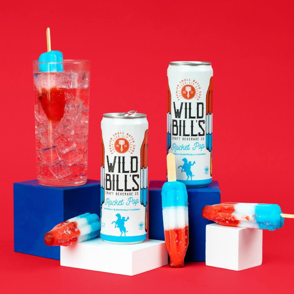 Wild Bill's - Rocket Pop Premium Cane Sugar Soda Can