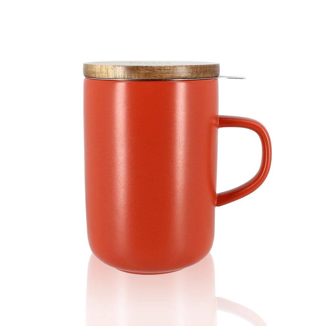 Stoneware Juliet paprika pot with acacia lid