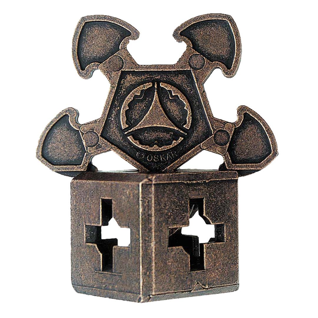 Hanayama O'Gear cast metal puzzle Level 3
