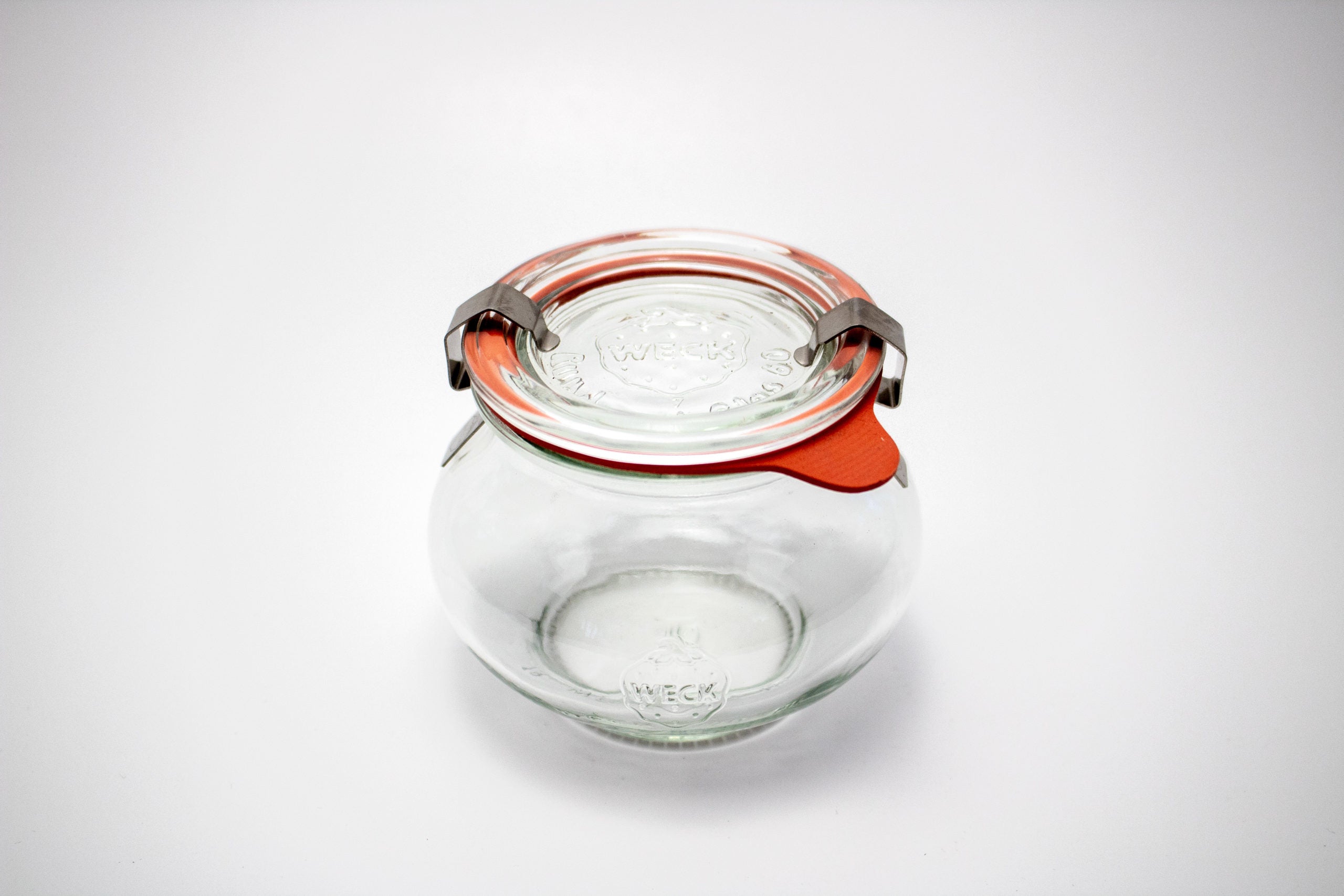Weck large glass jar for canning and preserving