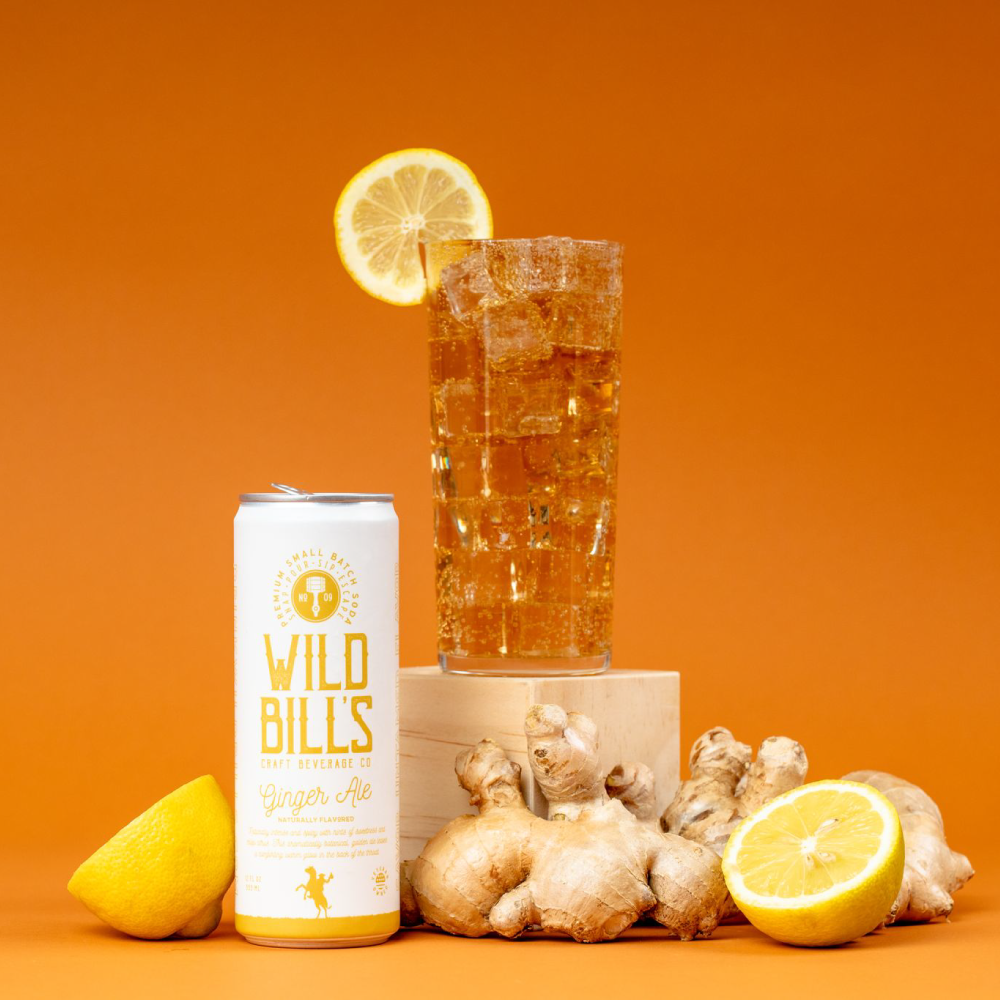 Wild Bill's - Ginger Ale Premium Cane Sugar Soda Can