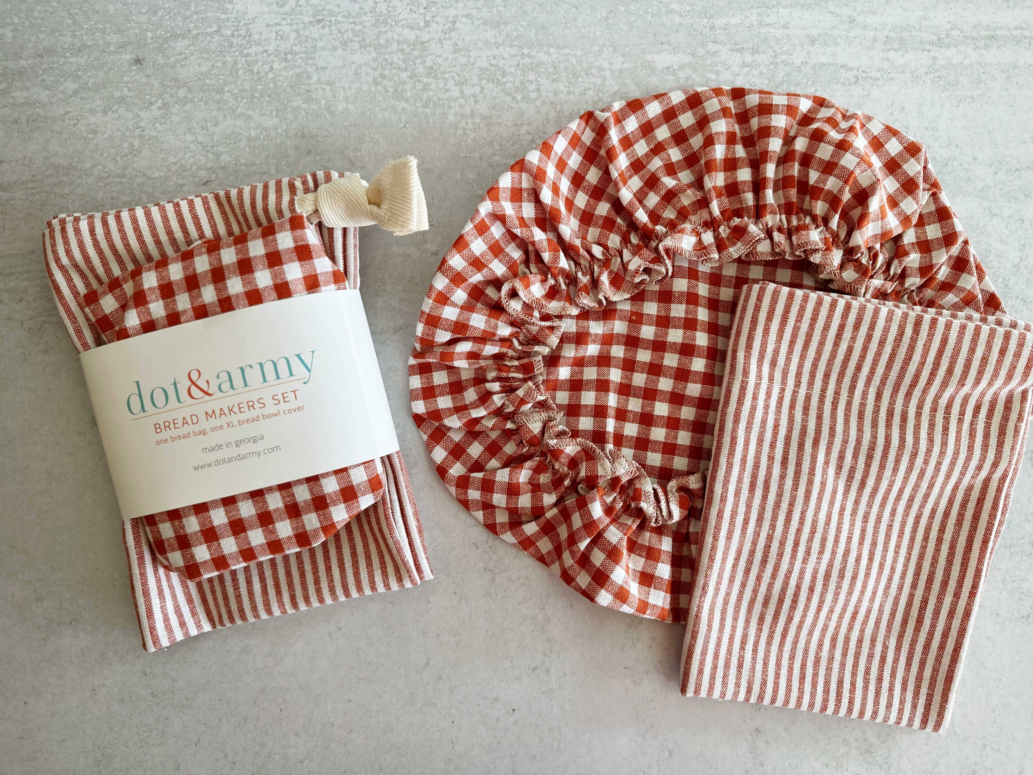 Papaya Bread Makers Set with bread bag and bowl cover