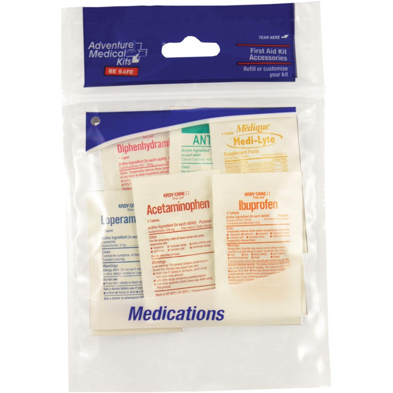 Adventure Medical Kits Refill Medications contents detail