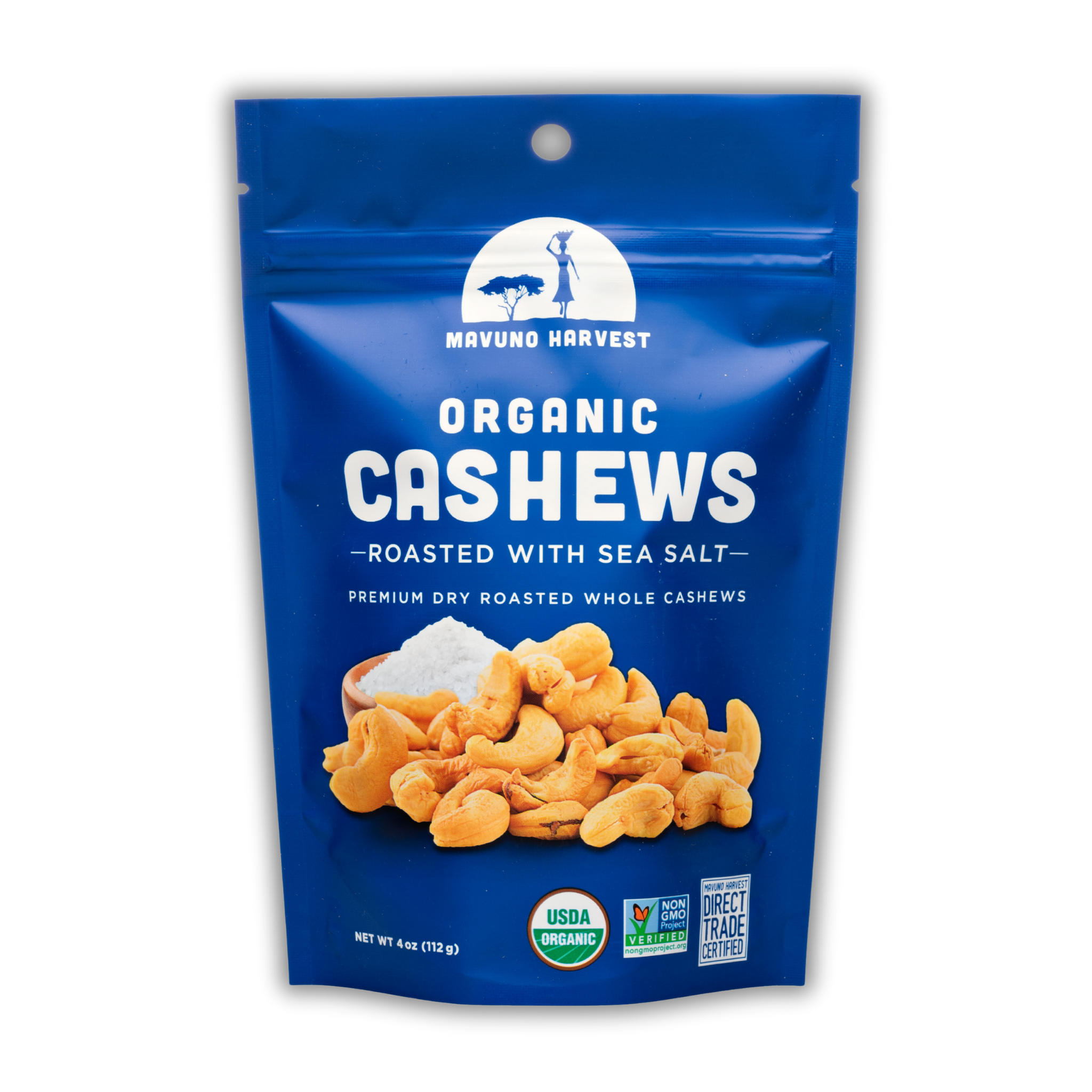 Organic Roasted Cashews with Sea Salt