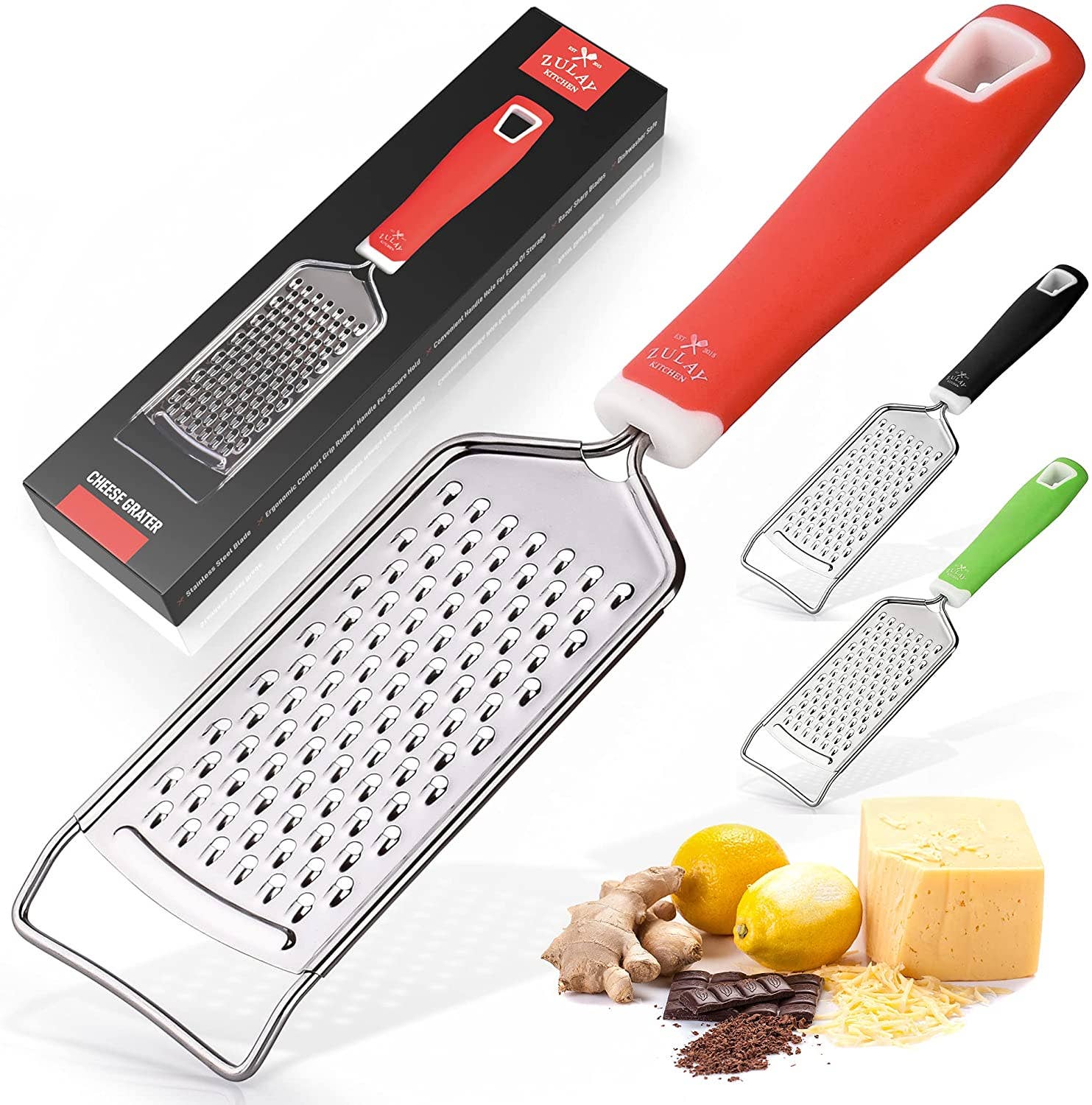 Professional Stainless Steel Flat Handheld Cheese Grater