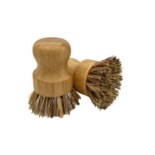 Pot scrubber brush for kitchen cleaning
