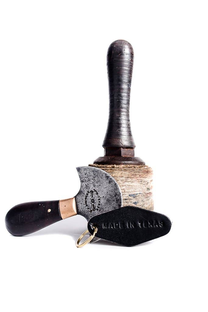 Manready Mercantile - Leather Motel Key Tag | Made In Texas | Black