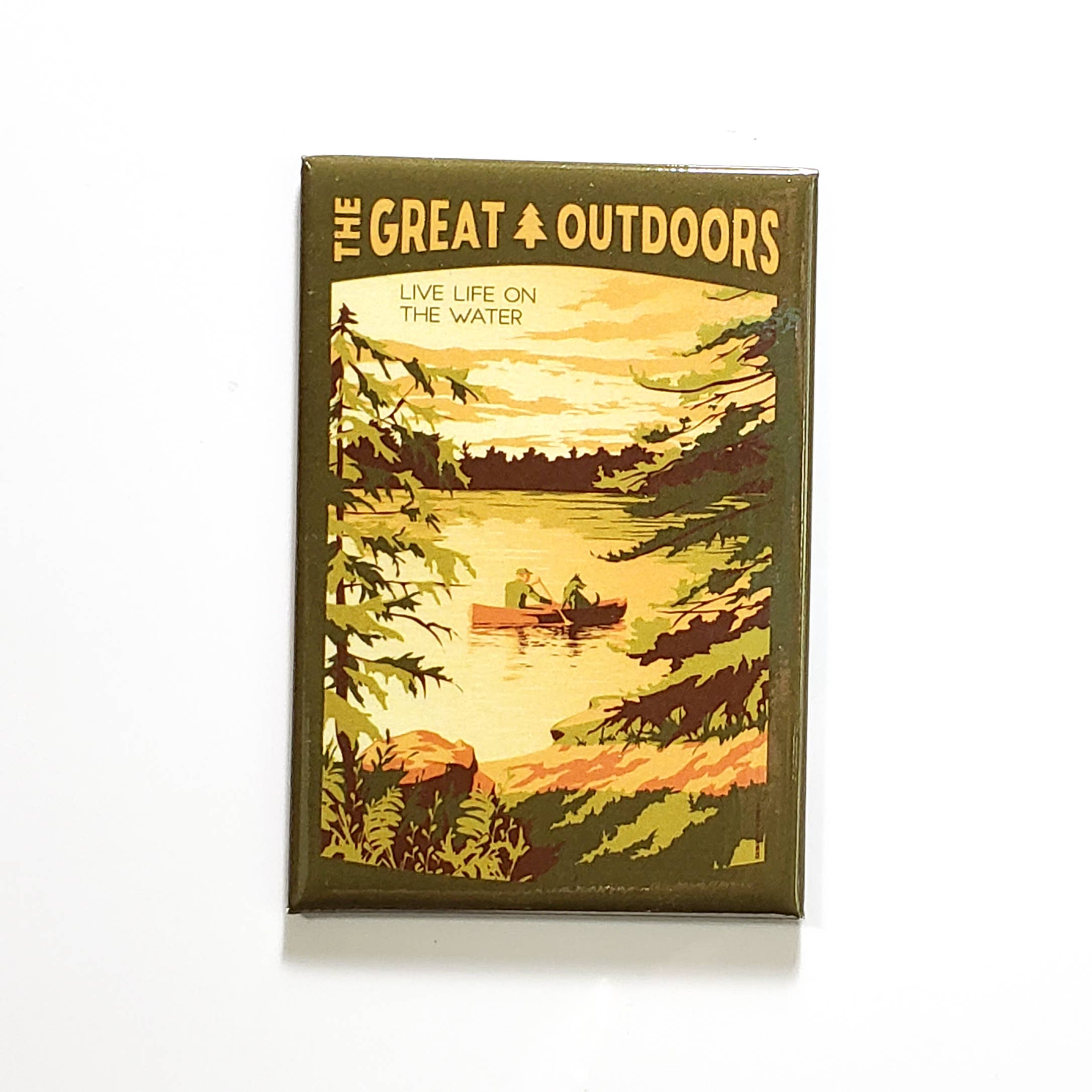 Canoe Camp Lake Souvenir Magnet