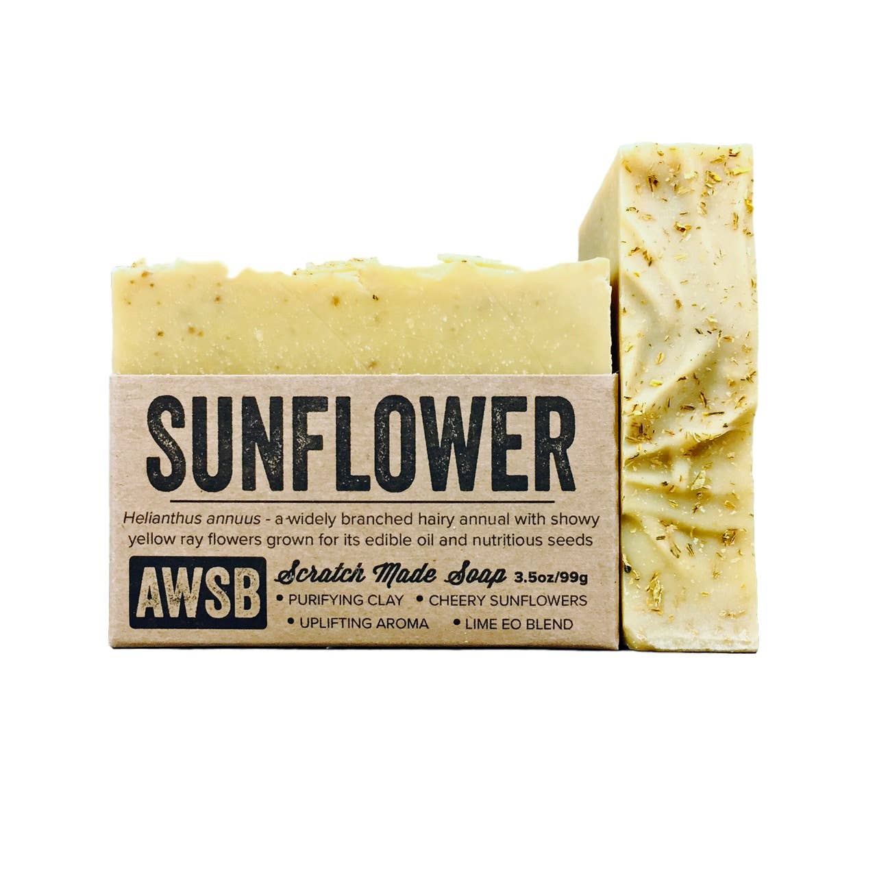 Sunflower Bar Soap with natural ingredients