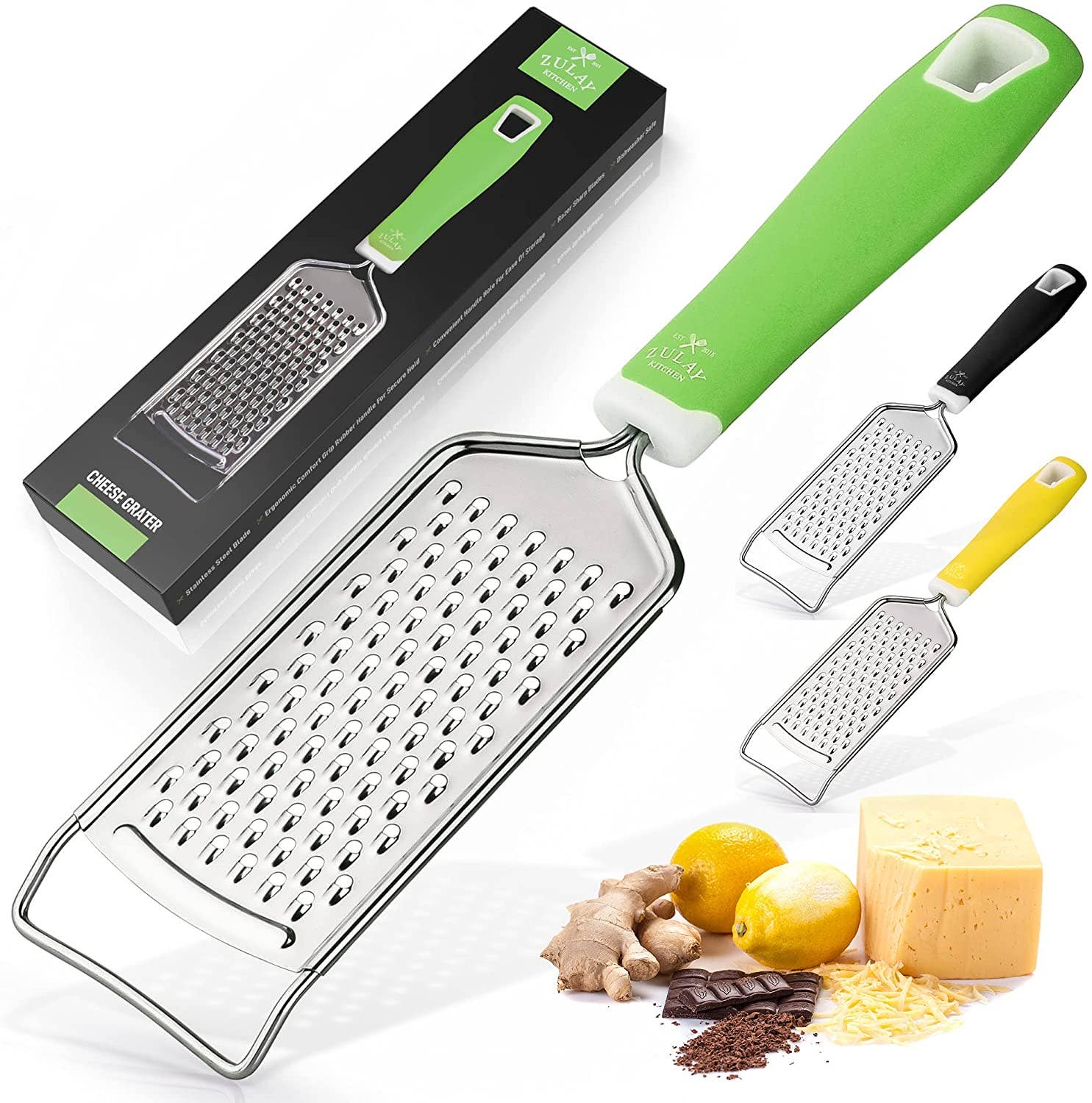 Professional Stainless Steel Flat Handheld Cheese Grater