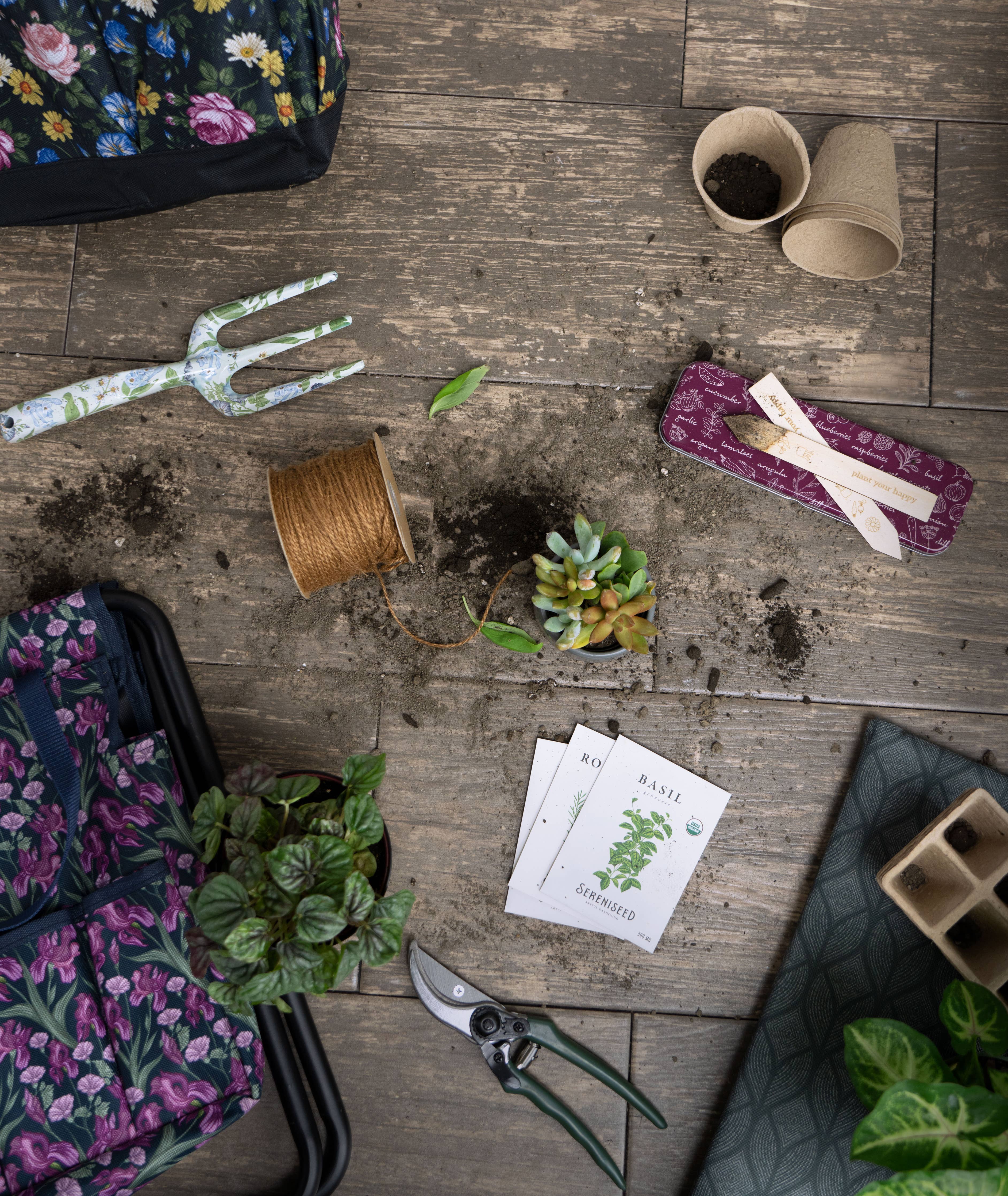 Seed & Sprout gardening labeling set with markers
