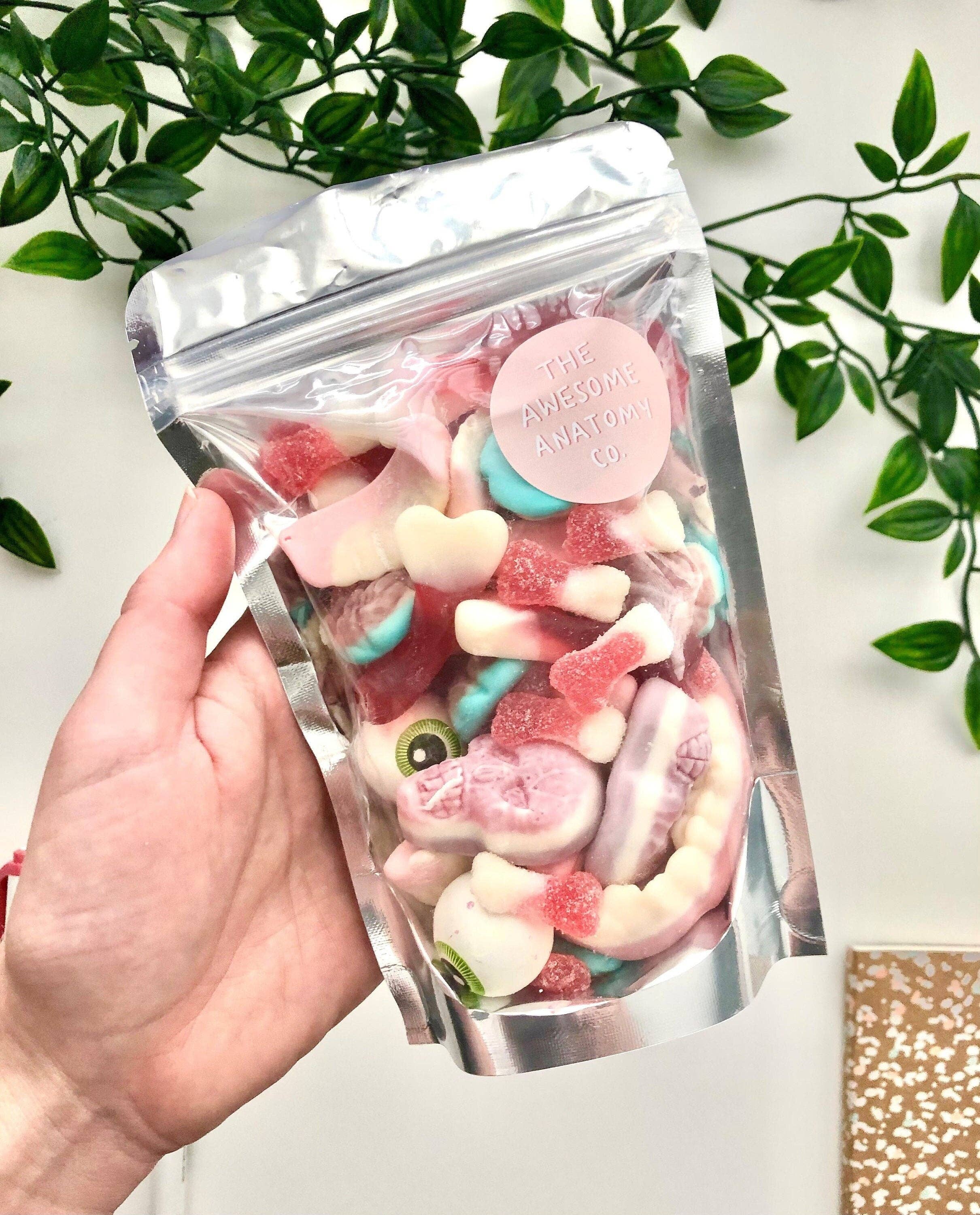 Mixed Anatomy Sweets Pouch gummy candy assortment