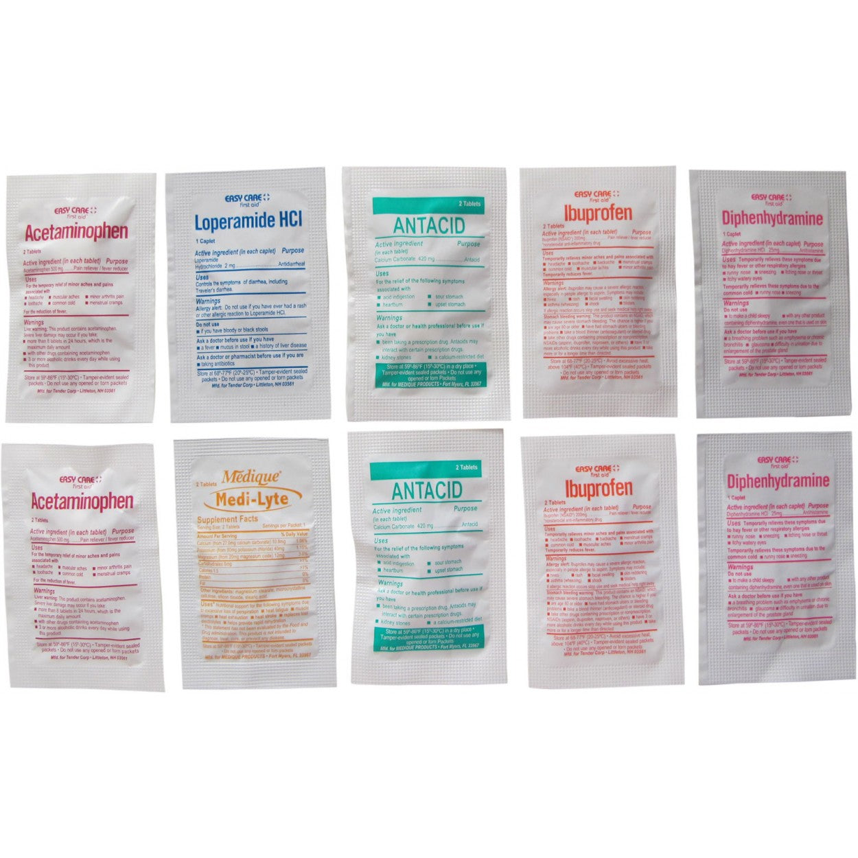 Adventure Medical Kits Refill Medications packet front