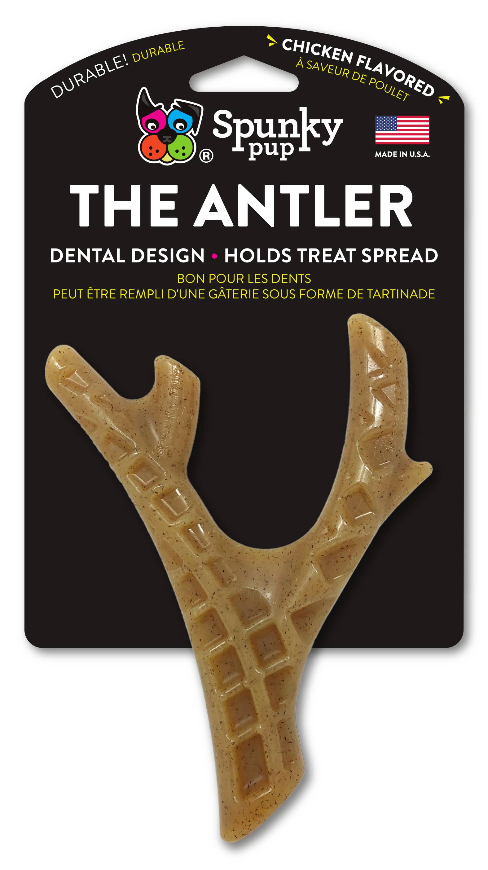 Hard Chew nylon antler dog chew toy made in USA