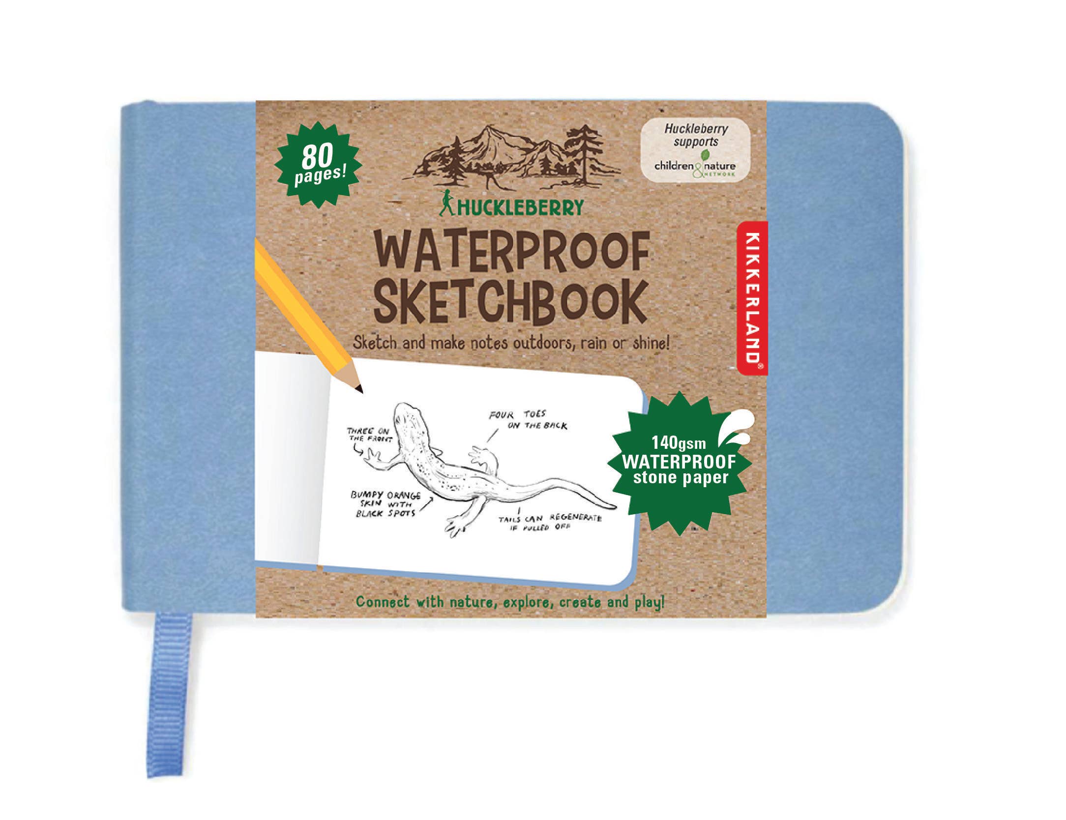 Huckleberry Waterproof Sketchbook for outdoor adventures