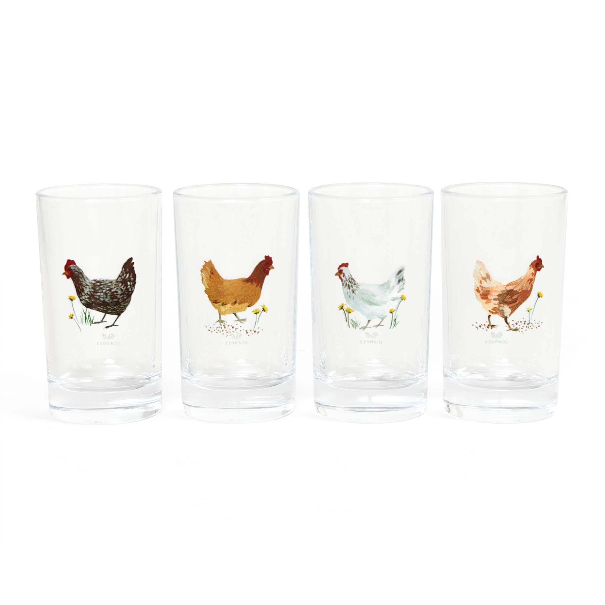 Chickens Mini Juice Glass