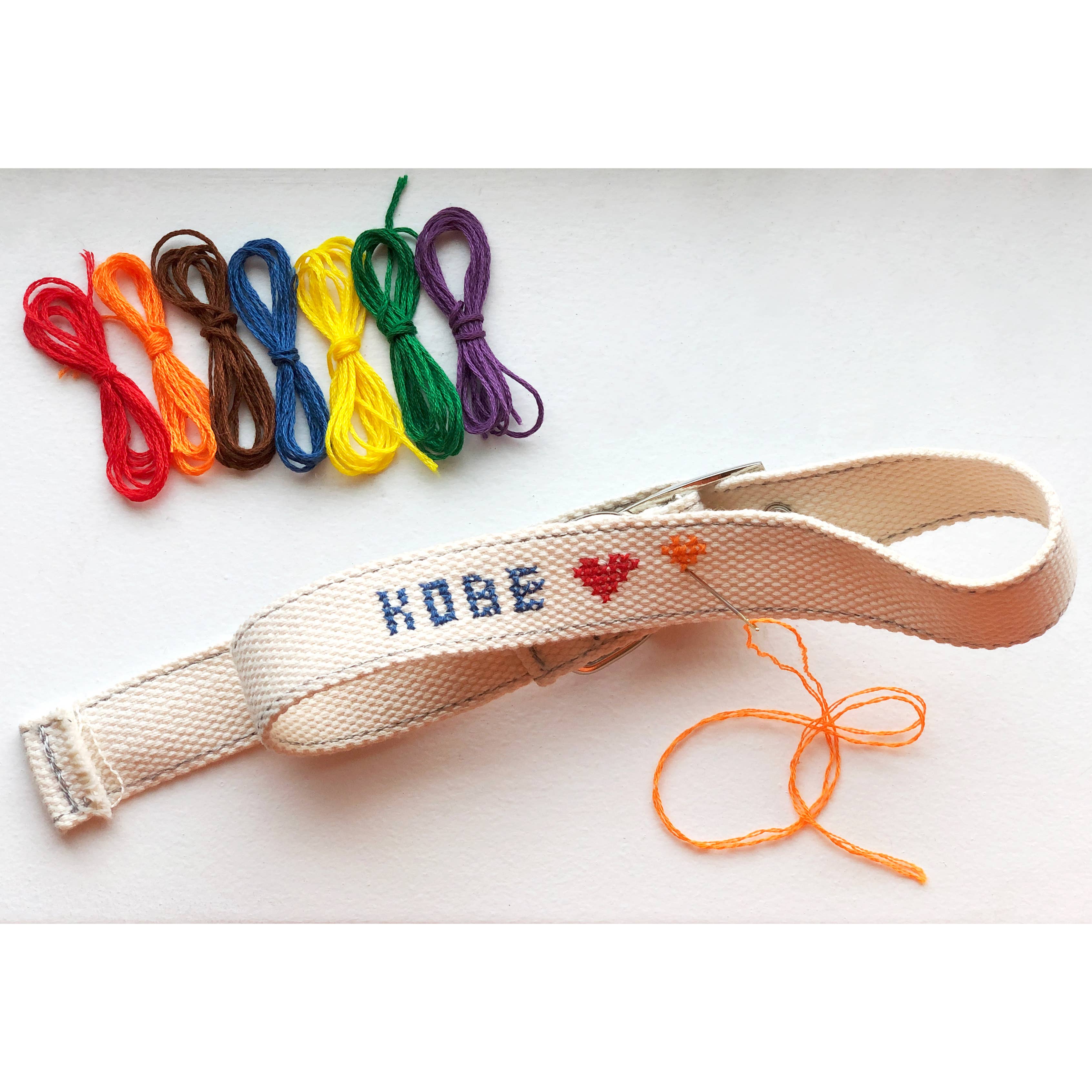 DIY Cross Stitch Dog Collar - Large