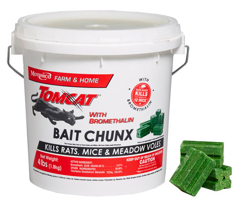 Tomcat - 4lb. Bromethalin Bait Chunx Pail