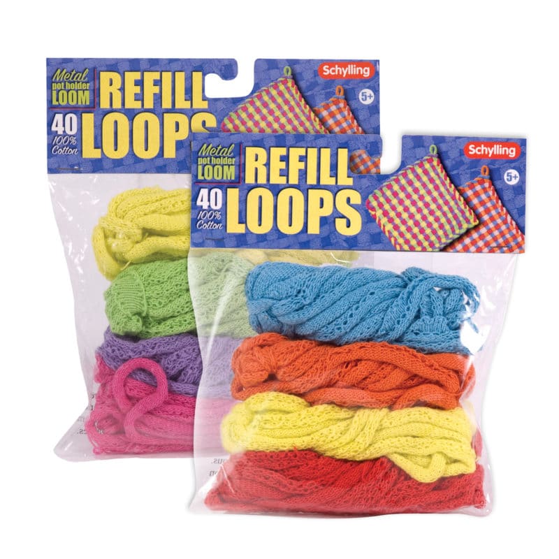 Schylling potholder loops refills in assorted colors
