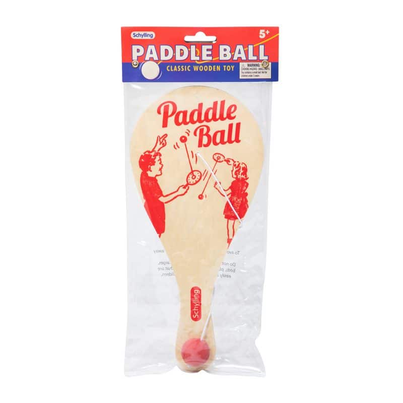 Schylling paddle ball game classic wooden toy