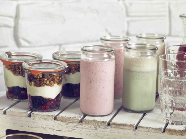 Weck canning jar with rounded tulip shape