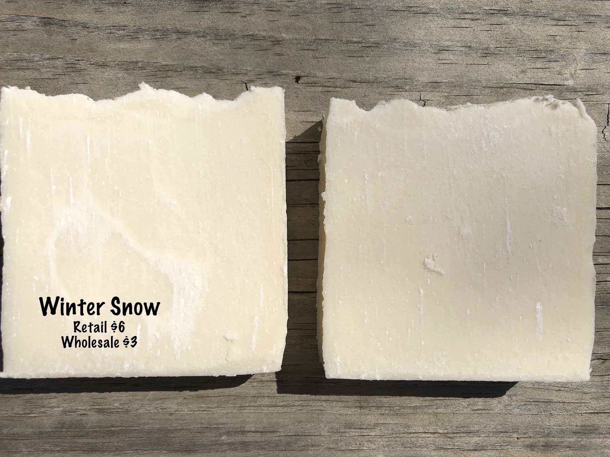 Timber Creek Crafts soap bar close-up showing natural texture