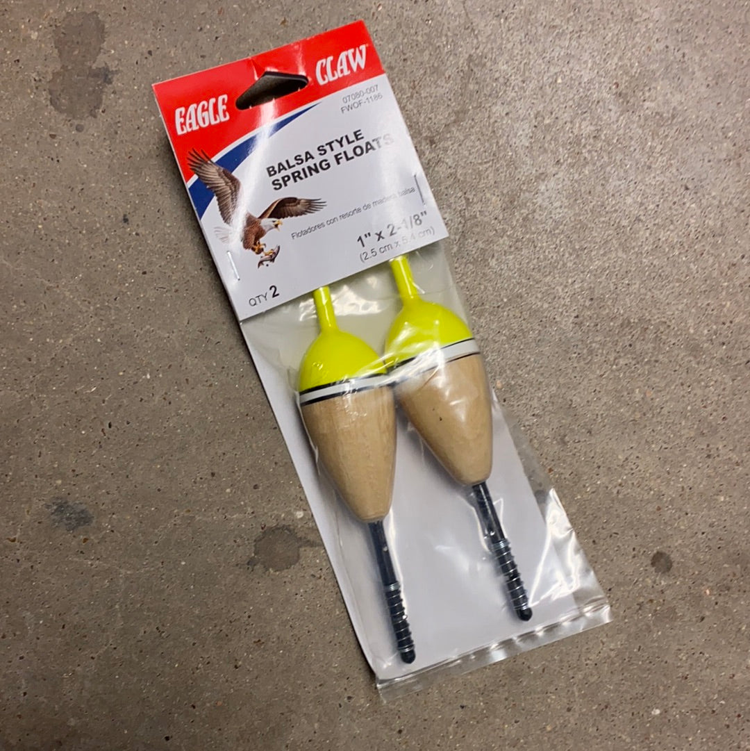 Eagle Claw Balsa Style Spring Floats for fishing