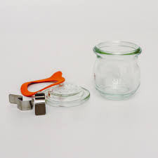 Weck tulip-shape glass canning jar