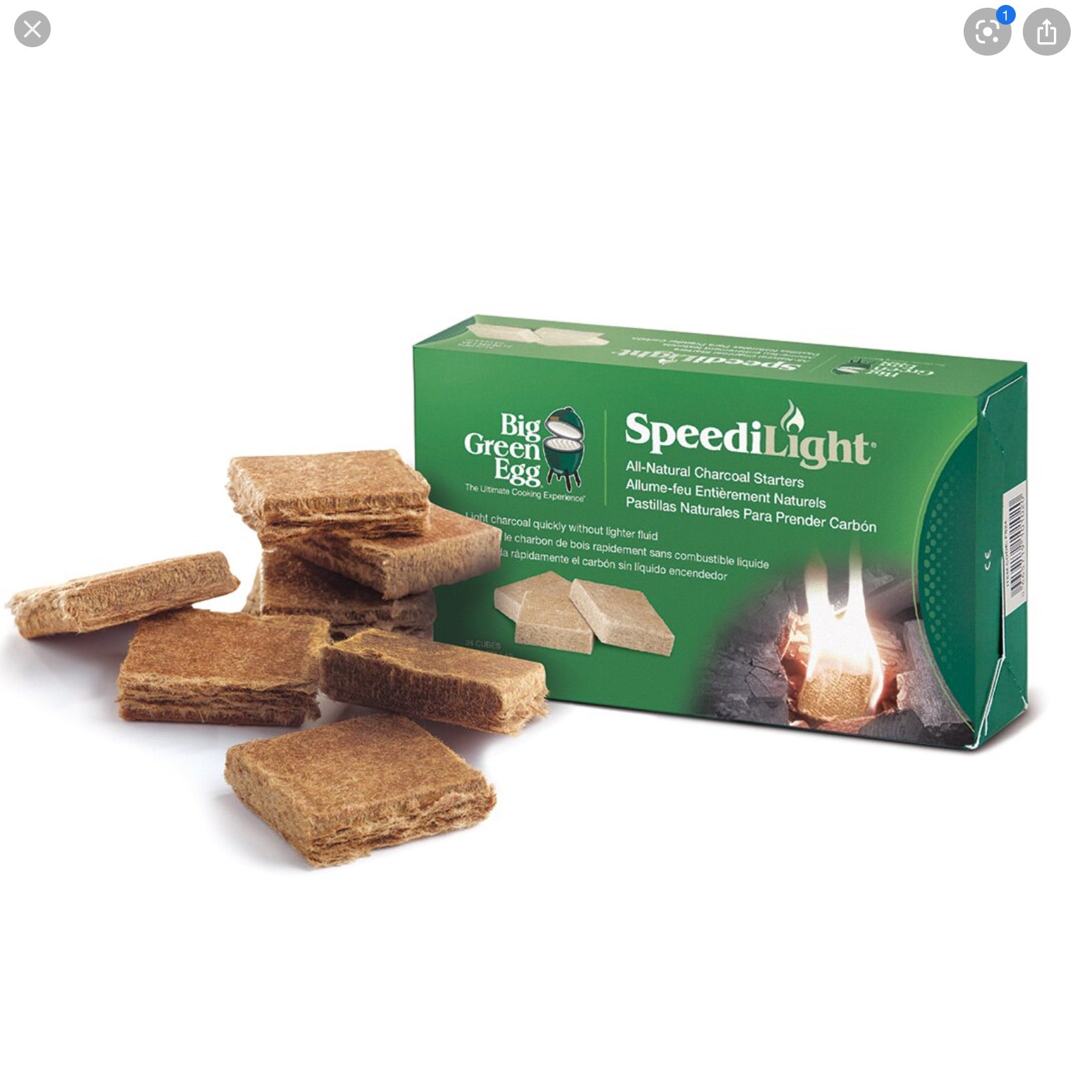 Big Green Egg SpeediLight All Natural Charcoal Starters