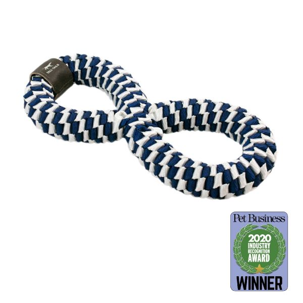 Tall Tails braided infinity dog toy alternate view