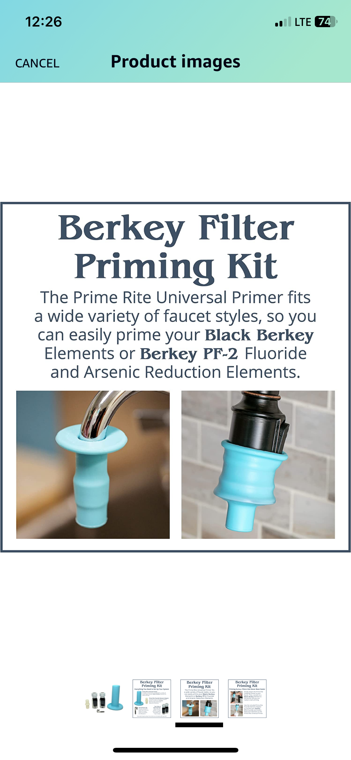 Berkey - Filter Priming Kit For Use with Berkey Gravity-Fed Water Filtration Systems