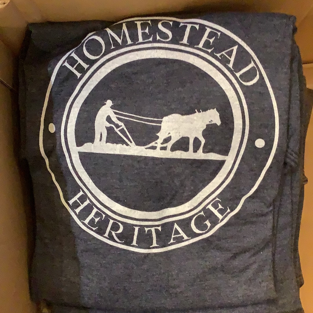 Short sleeve tee with Homestead Heritage design