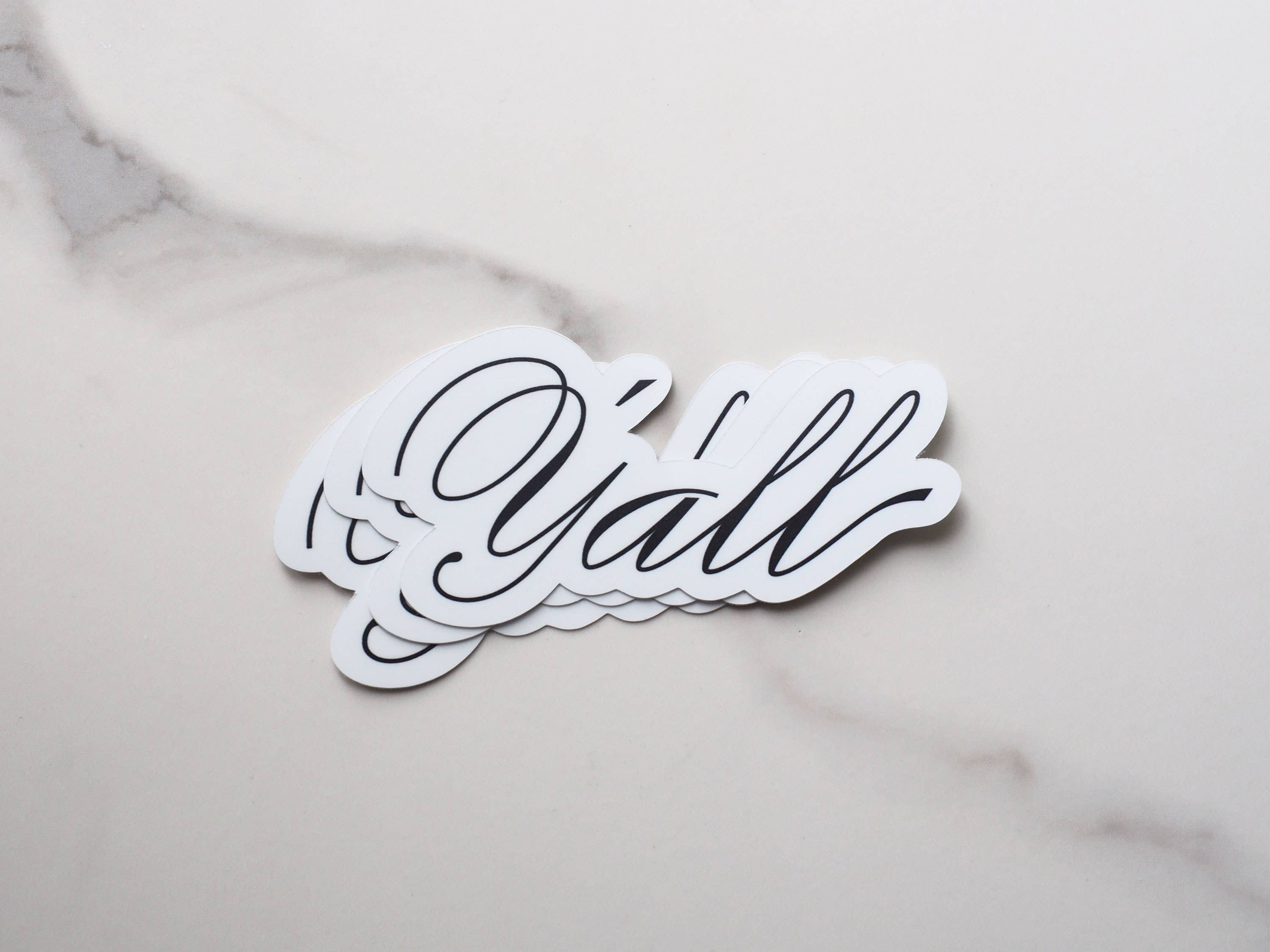Y'all Sticker for Hydroflask - Cute Southern Decals