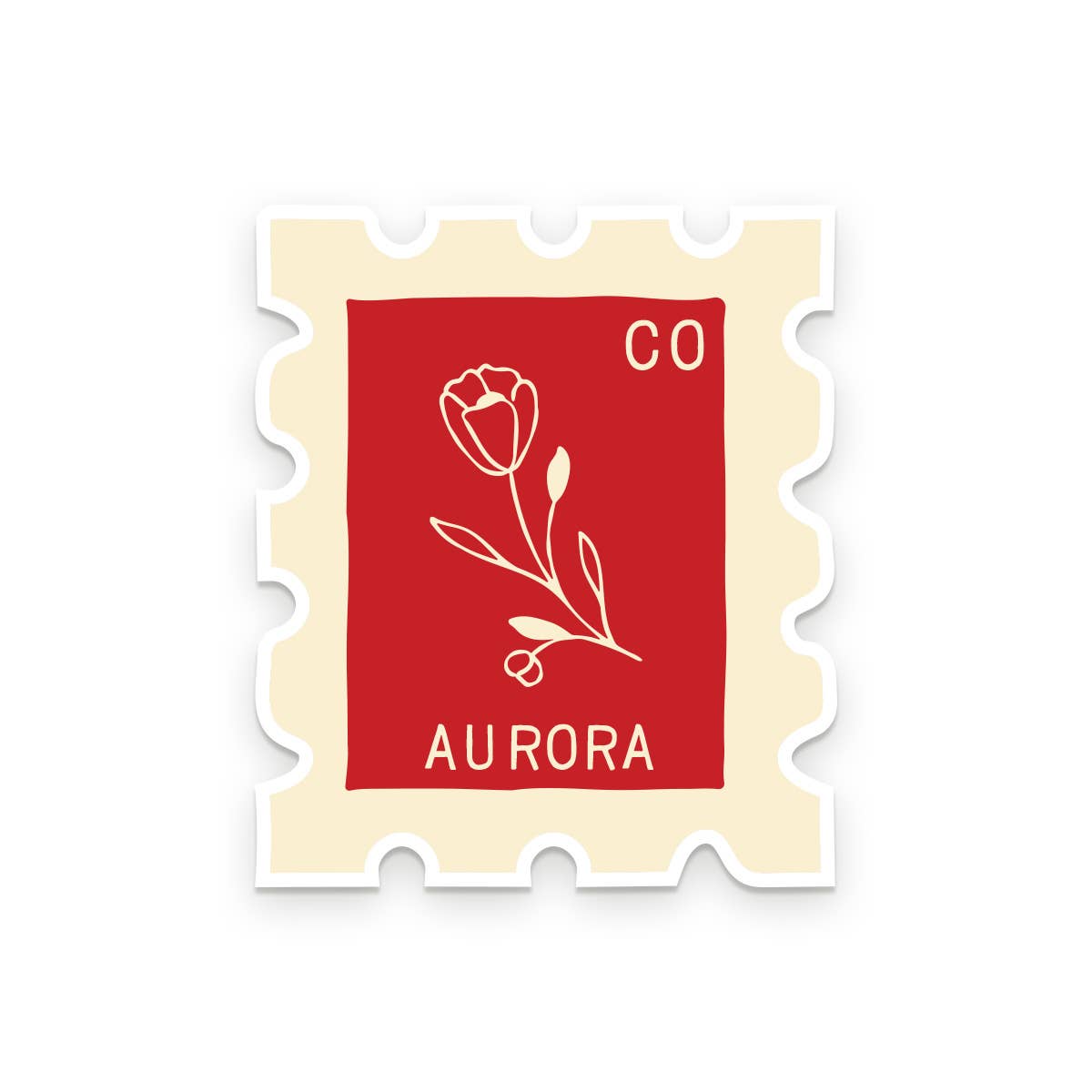 Waco TX stamp sticker full design view